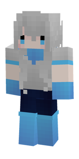 Blue skin: body, front render