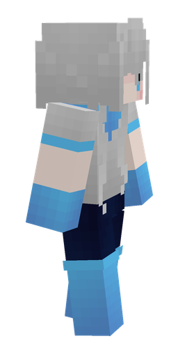 Blue skin: body, right side render