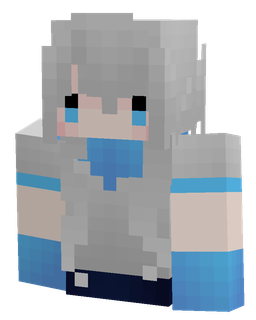 Blue skin: bust render