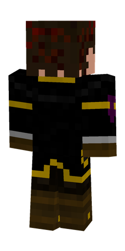 Black skin: body, back render