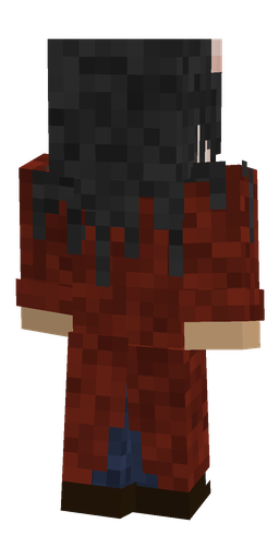 Black skin: body, back render