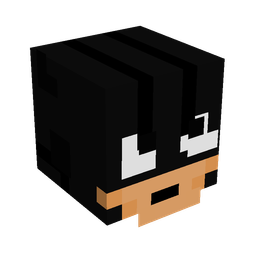 Black skin: head render