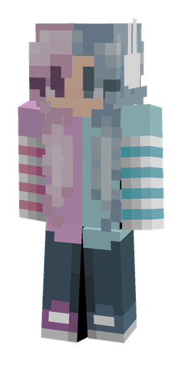 Blue skin: body, front render