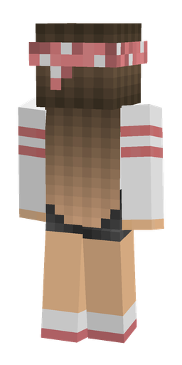 Brown skin: body, back render