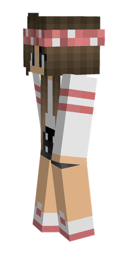 Brown skin: body, left side render