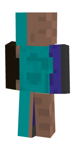 Black skin: body, back render
