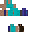 Black skin: raw texture render