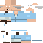 Blue skin: raw texture render