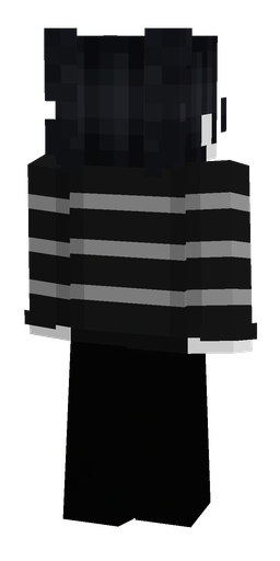 Black skin: body, back render