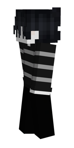 Black skin: body, left side render