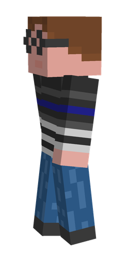 Black skin: body, left side render