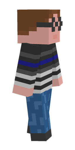 Black skin: body, right side render