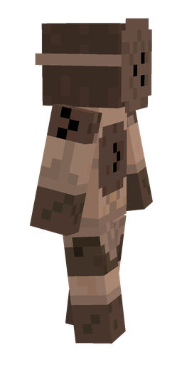 Brown skin: body, right side render