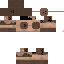 Brown skin: raw texture render