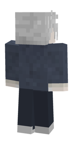 Blue skin: body, back render