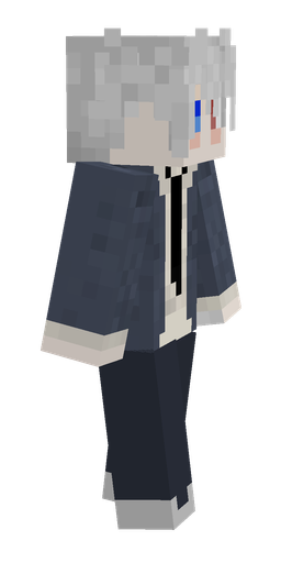 Blue skin: body, right side render