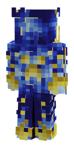 Blue skin: body, back render