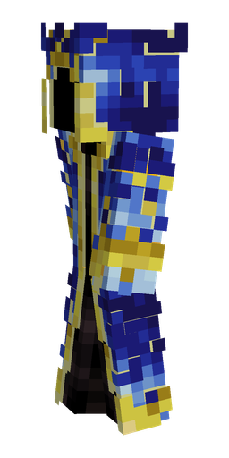 Blue skin: body, left side render