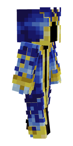Blue skin: body, right side render