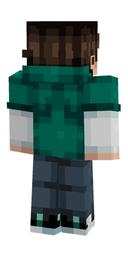 Blue skin: body, back render