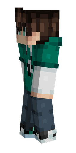Blue skin: body, left side render