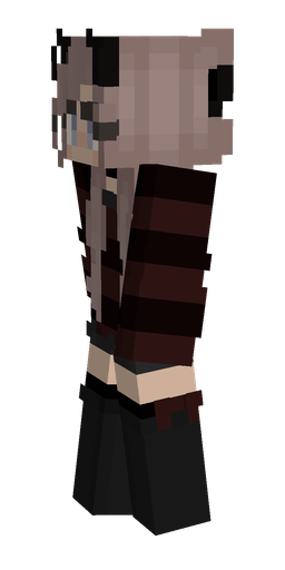 Black skin: body, left side render