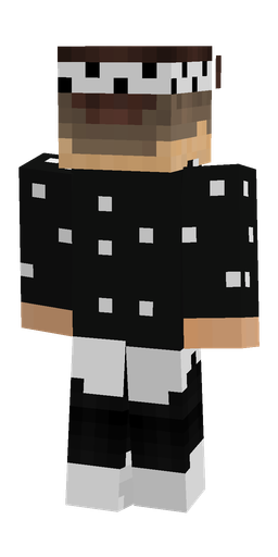 Black skin: body, back render