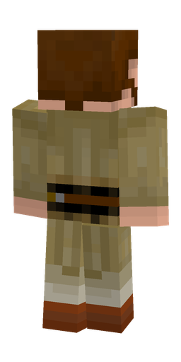 Brown skin: body, back render