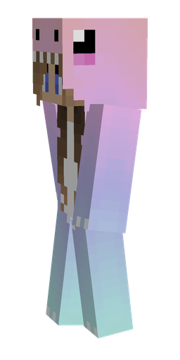 Blue skin: body, left side render