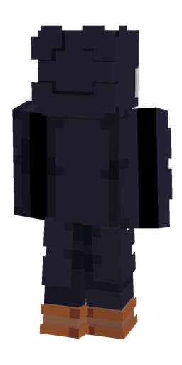 Blue skin: body, back render