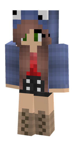 Blue skin: body, front render