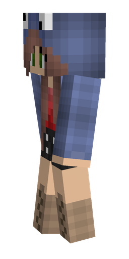 Blue skin: body, left side render