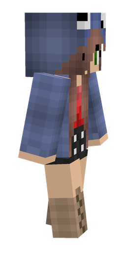 Blue skin: body, right side render