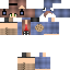 Blue skin: raw texture render