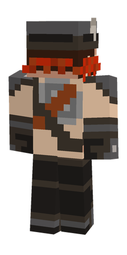 Brown skin: body, back render