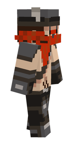 Brown skin: body, right side render