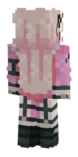 Black skin: body, back render