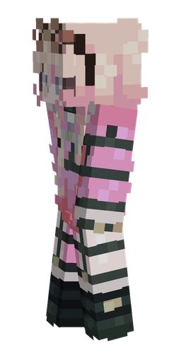 Black skin: body, left side render