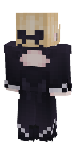 Black skin: body, back render