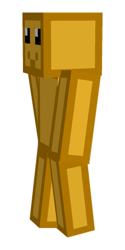 Brown skin: body, left side render