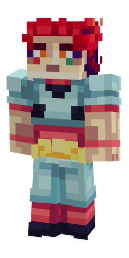 Blue skin: body, front render