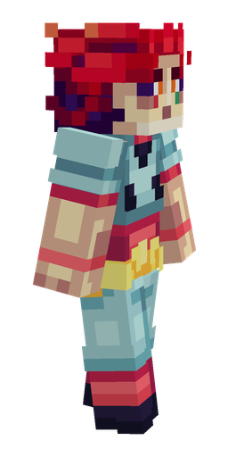 Blue skin: body, right side render