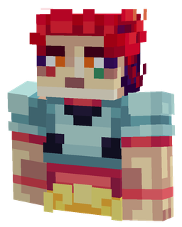 Blue skin: bust render