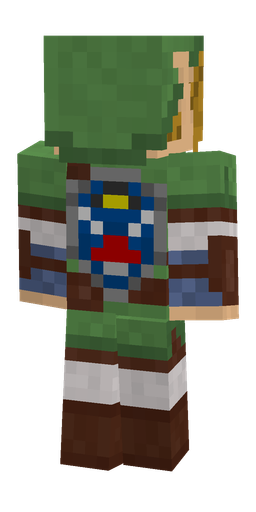 Brown skin: body, back render