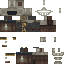 Black skin: raw texture render