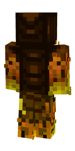 Black skin: body, back render