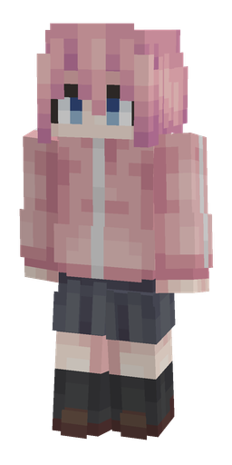 Pink skin: body, front render