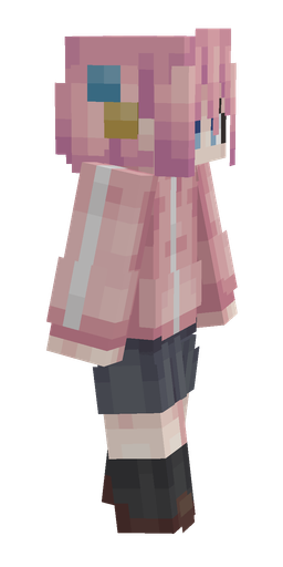 Pink skin: body, right side render