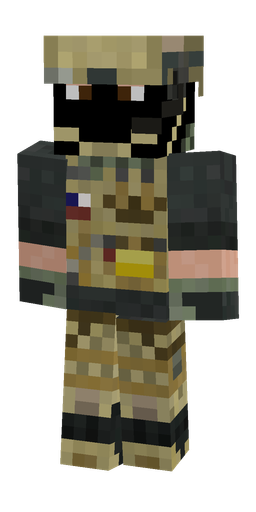 Black skin: body, front render