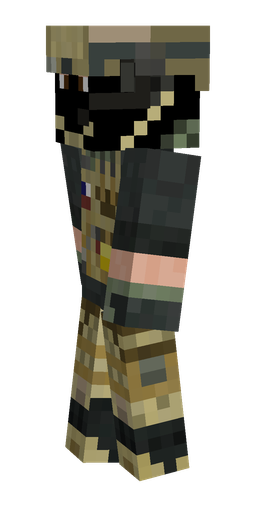 Black skin: body, left side render